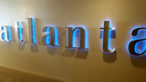 Channel Letter Sign Lobby Signs from The Sign Factory