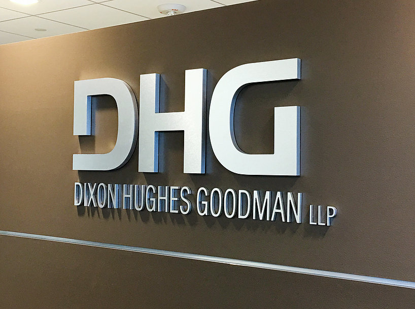 DHG Raleigh Lobby Sign