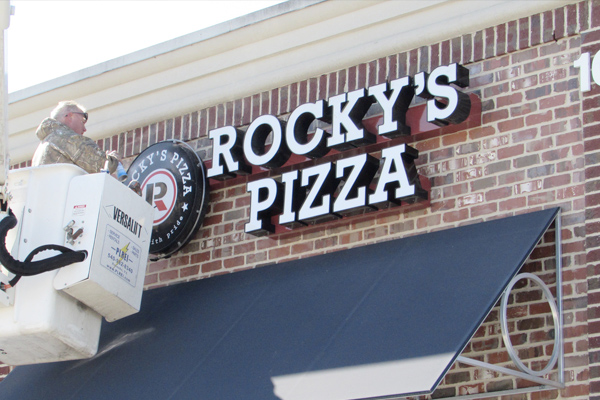 Rock's Pizza Channel Letters