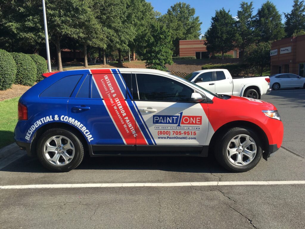 Mobile Sign With Car Wraps