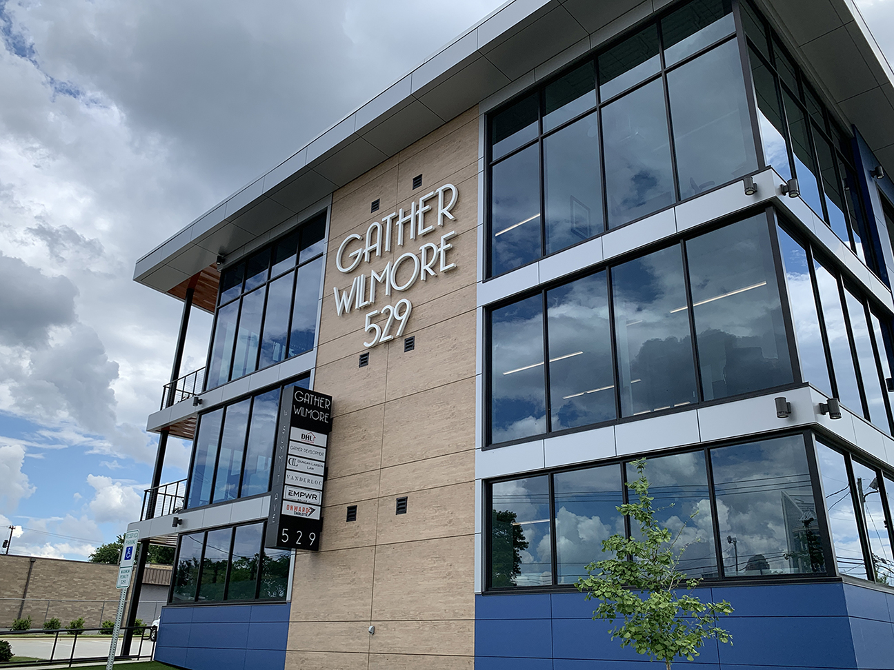 Gather Willmore Exterior Building Signage