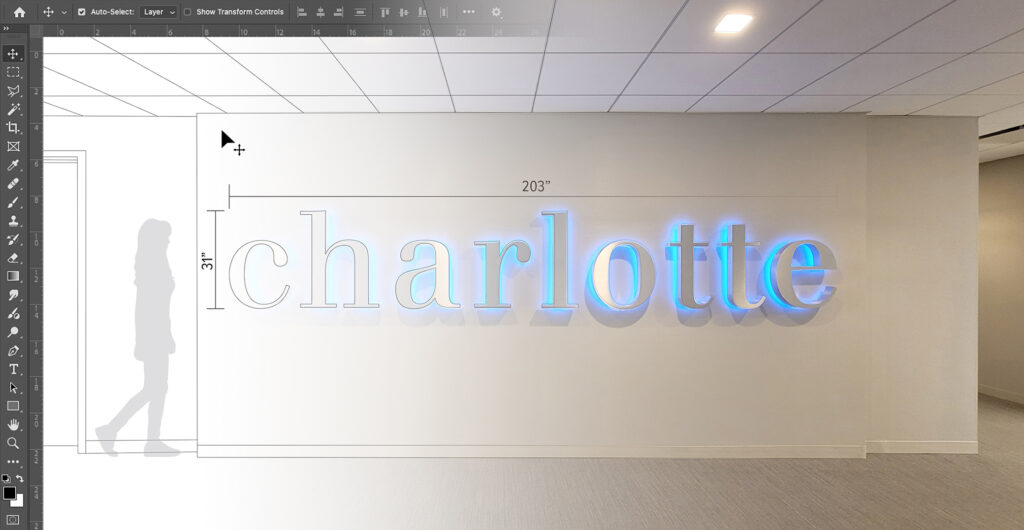 CharlotteWall_Edited-1024x530 Charlotte wall sign with photoshop editing tools